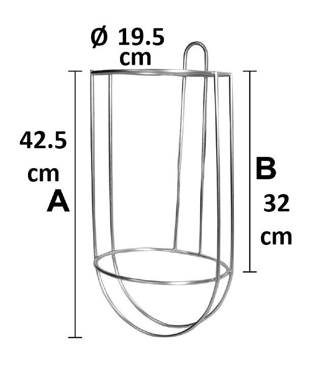 Porta Parabordo Componibile Easy Fender Cestello inox Ø 195 mm