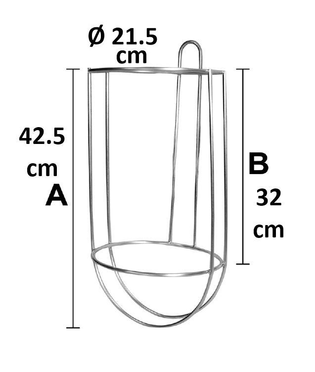 Porta Parabordo Componibile Easy Fender Cestello inox Ø 215 mm - Clicca l'immagine per chiudere