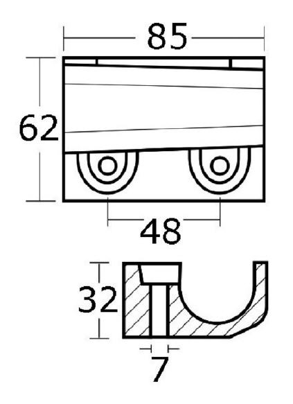 Anodo Zinco a Placca per Yamaha/Mariner 40/50 HP 4 tempi