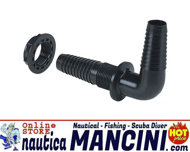 Raccordo Portagomma Passaparatia 1/2" (D21) per Tubi Ø 15/17 mm