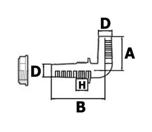 Raccordo Portagomma Passaparatia 1/2" (D21) per Tubi Ø 15/17 mm