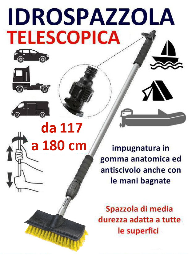Spazzolone Telescopico Wash Kit Standard (da 117 a 180 cm)