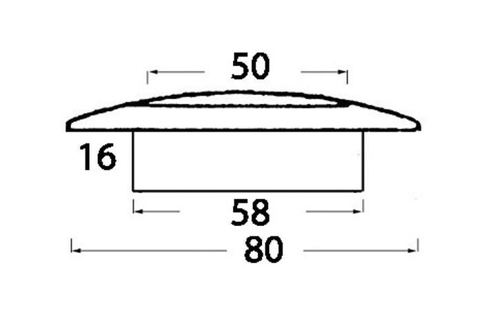 Plafoniera/Luce di Cortesia Stagna a 9 LED ABS Bianca - Clicca l'immagine per chiudere