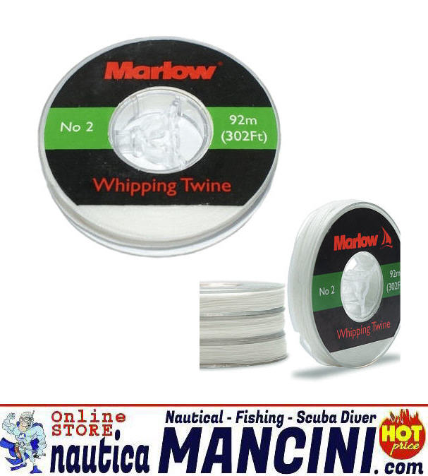 Filo in Poliestere per Vela MARLOW Cerato Sottile Bianco 92 mt Ø 0,3 mm