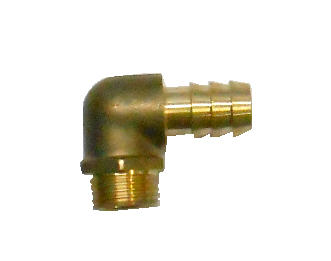 Raccordo Portagomma Ottone 90° Maschio 1/2"