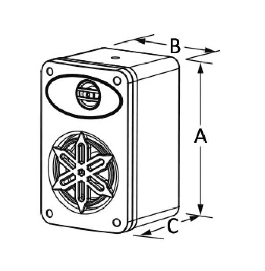 Altoparlanti/Casse Stereo 2 Vie 40+40W per interni