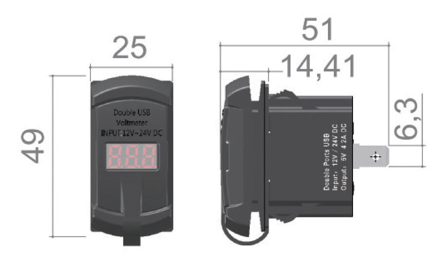 Presa Doppia USB CARLINGSWITCH, Marina R e Marina