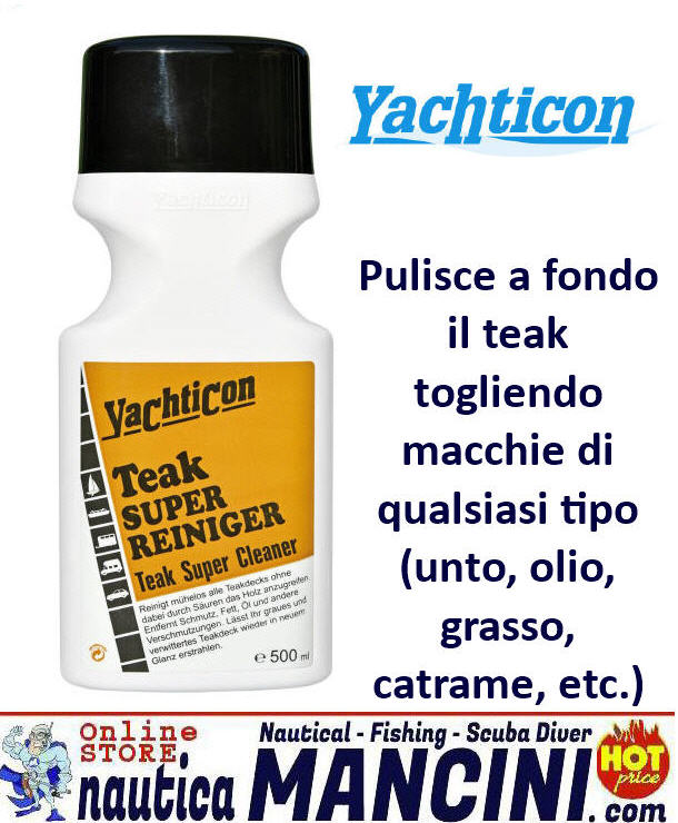 Teak - Super Cleaner Yatchticon Pulitore Smacchiatore per legno 500ML