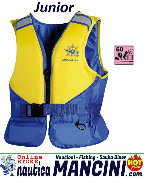 Giubbotto SPORT di Salvataggio 50N per Sport Acquatici (Sci d'Acqua, Surf, Canoa...) AQUA SAILOR 50N 1/XS 40/50 kg Junior