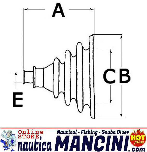 Cuffia Passacavo a SOFFIETTO Ø Esterno 135 mm Modello Apribile