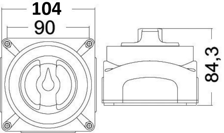 Staccabatterie Interruttore Deviatore 300 Amp SELECTA "MKII"