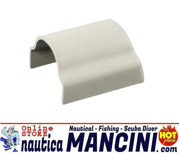 Terminale in ABS Bianco per Profilo PVC 38 mm