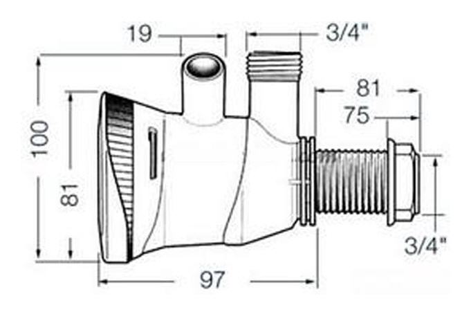 Pompa Aeratrice per 2 Vasche con 2 Uscite 46 e 29 LT/M Attwood T-800 Tsunami