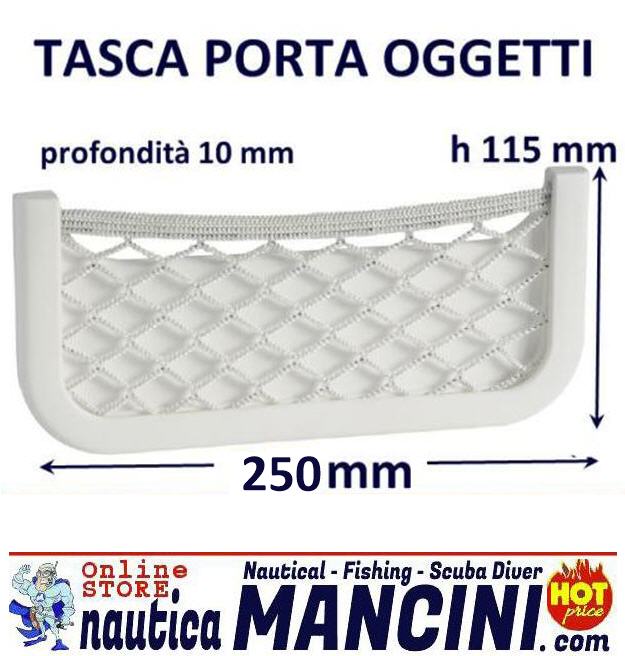 Rete Portaoggetti 250x115x10 mm