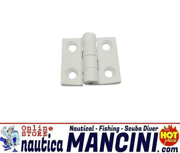 Cerniera Nylon Bianca 38x38 mm