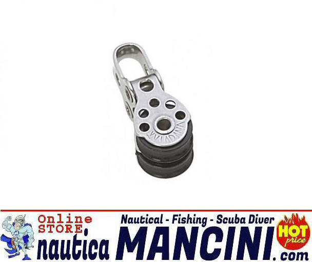 Bozzello Micro Inox Ø 5 mm 2 Pulegge Fisso