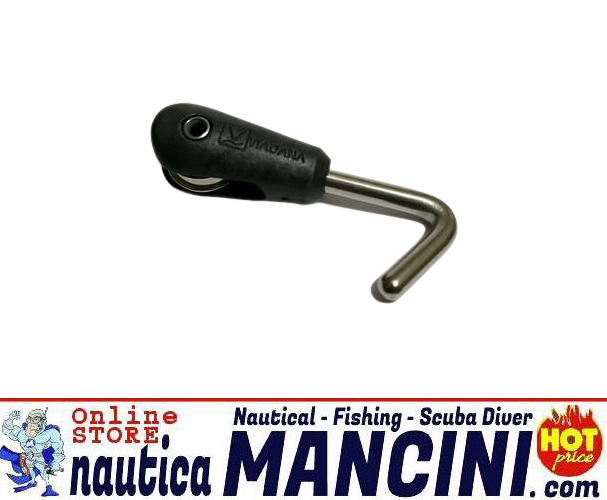 Bozzello Micro Inox Ø 5 mm 1 Puleggia Tipo Optimist