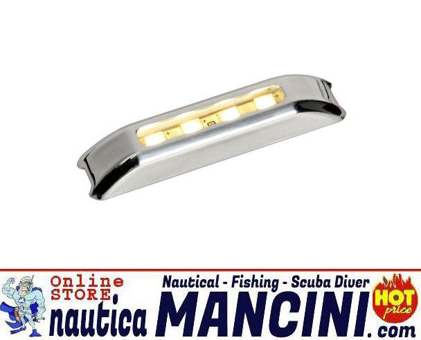 Luce di Cortesia 4 LED Bianco Frontale 71x15 mm