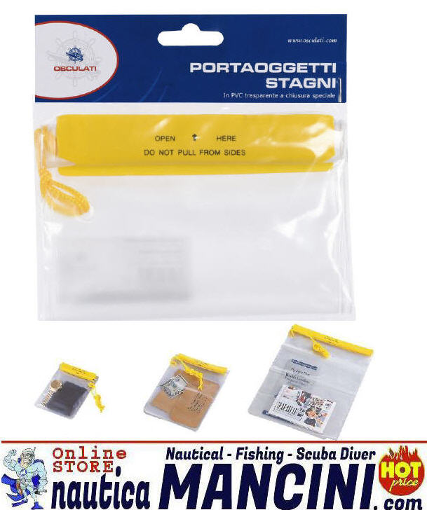 Busta Porta Documenti PVC Trasparente Stagna 13x18 cm