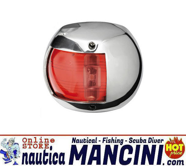 Fanale di via 12mt COMPACT LED INOX 112,5° ROSSO - Clicca l'immagine per chiudere