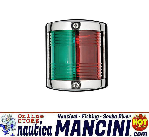 Fanale di via 12mt UTILITY 85 INOX 225° Bicolore Rosso/Verde