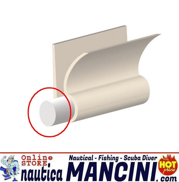 Profilo PVC/Tondino per Relinga Ø 6,5 mm - Clicca l'immagine per chiudere