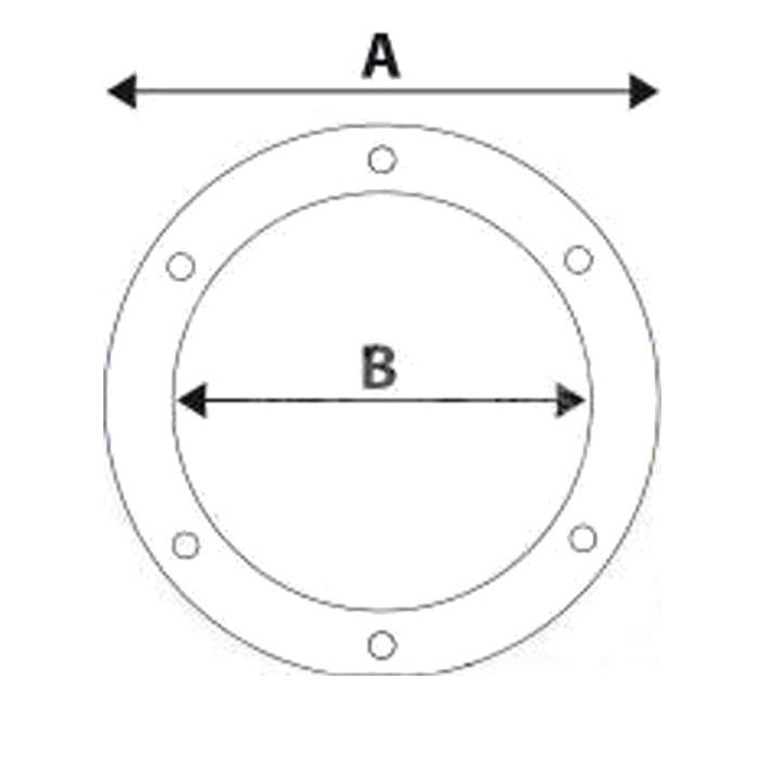 Tappo d’Ispezione Stagno Bianco Mod Apertura Facile 100 mm