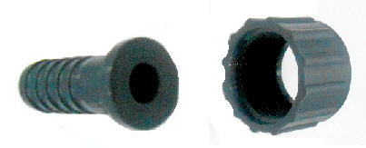 Portagomma Nylon con Ghiera Diritto (e) filetto 1 1/4 x Ø 30 mm
