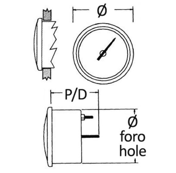 Spidometro 50 NODI Ø 85 mm GUARDIAN Nero - OUTLET - Clicca l'immagine per chiudere