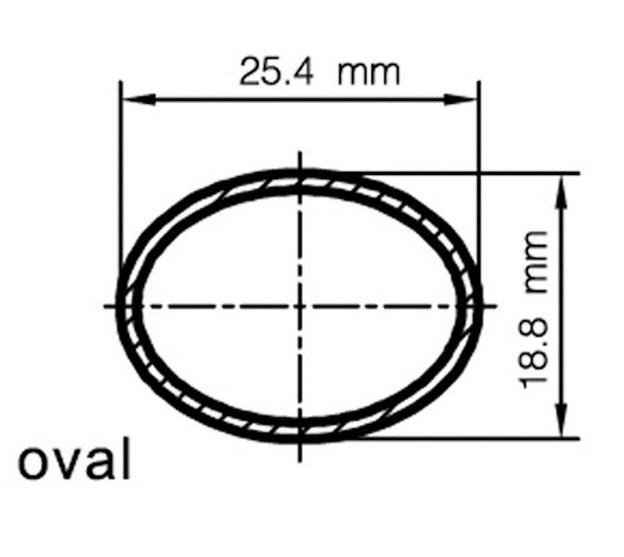 Corrimano Inox Ovalizzato con Viti Esterne H55x490mm - Clicca l'immagine per chiudere