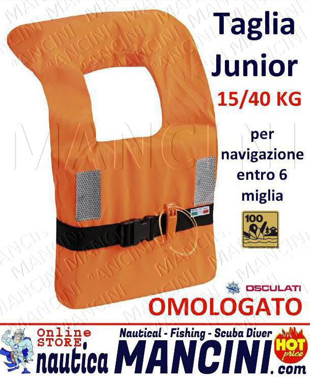 Giubbotto di Salvataggio 100N BABY entro 6 Miglia 15/40 kg