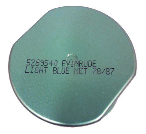 Vernice Spray per Motori Marini Fuoribordo EVINRUDE Azzurro Anno 1978/1987