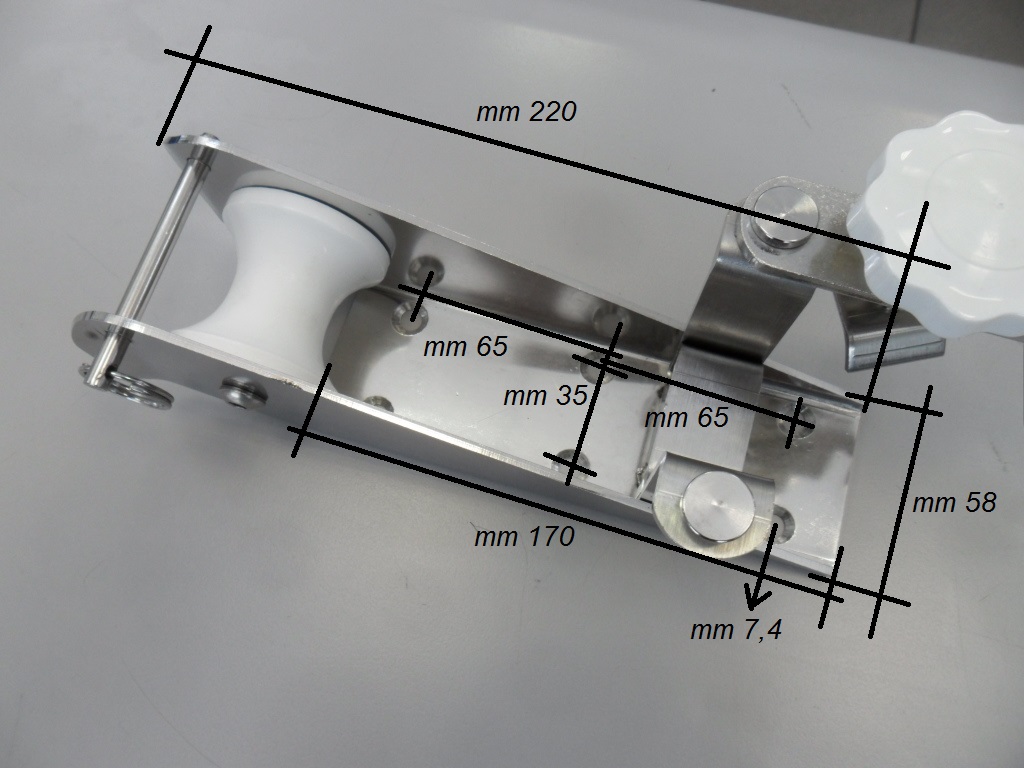 Musone di Prua Inox 210x57 mm con Blocco