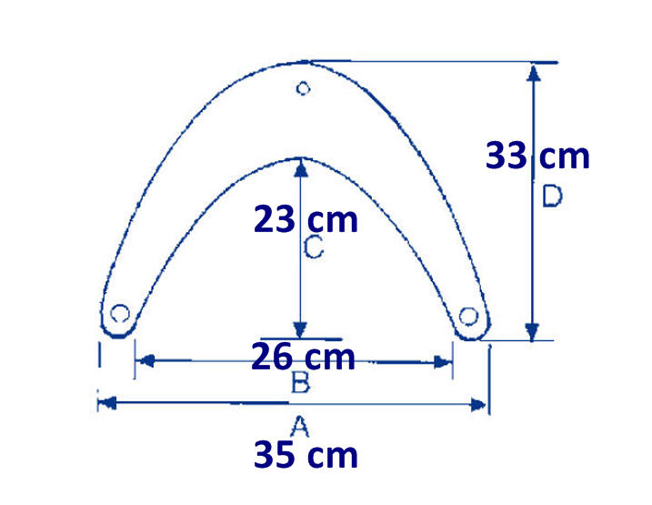 Parabordo di PRUA Gonfiabile PVC Tipo Boomerang 35X33 cm