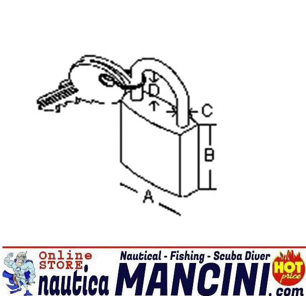 Lucchetto Inox 40 mm Wally