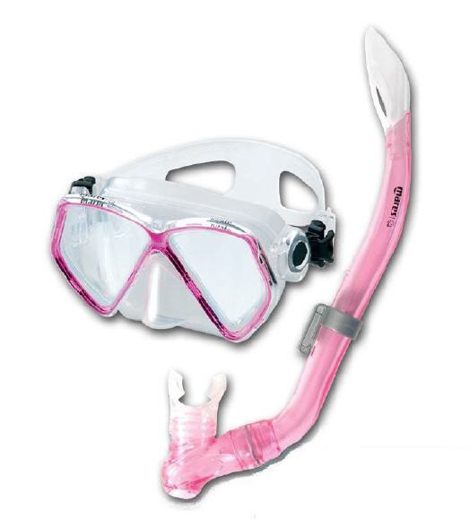 Maschera + Boccaglio JUNIOR MARES PIRATE silicone - Rosa