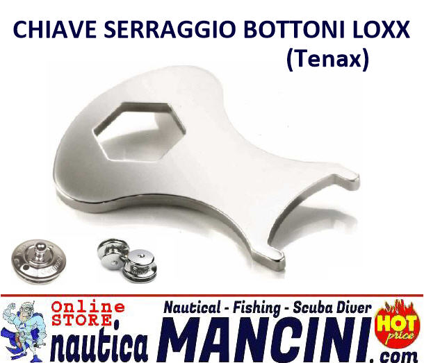 Bottone Cappottina LOXX (Tenax) Chiave Standard per Serraggio