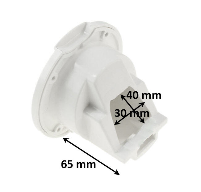 Box Doccetta (solo alloggiamento) Ricambio Round Universale
