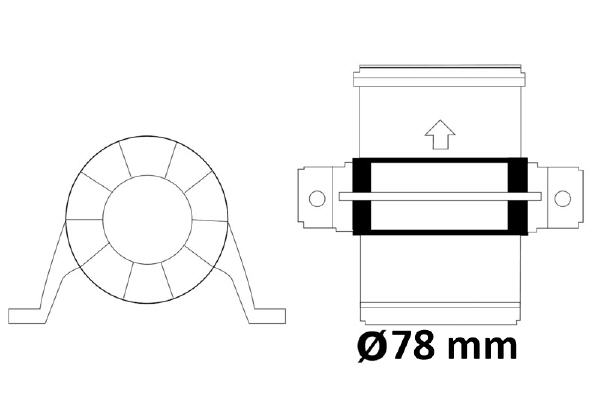 Aspiratore/Ventilatore 3,3 m³ Turbo 12V Bocca D. 78 mm