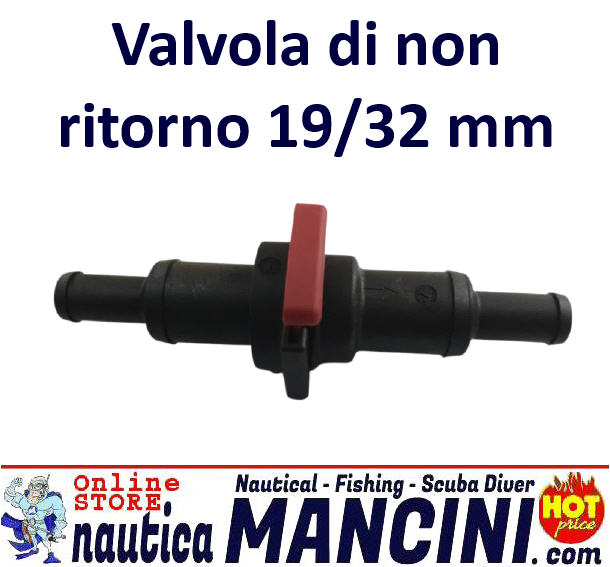 Valvola di Non Ritorno Nylon in Linea 19/32 mm Universale