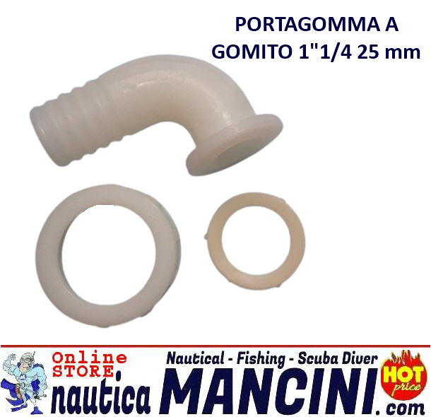 Piletta - Portagomma a Gomito 1" 1/4 (25mm)