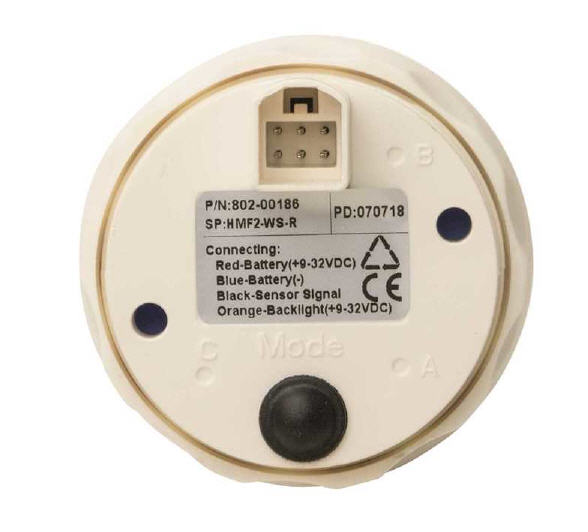 Voltometro ECMS DIGITALE 12/24 V Ø 52 mm NERO con Lunetta Nera