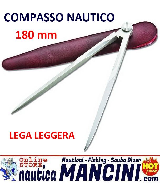 Compasso Nautico 180 mm in Lega Leggera