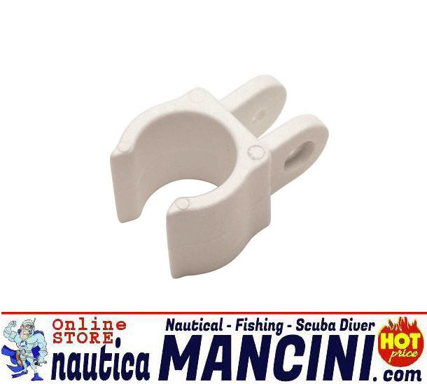 Attacco Cappottina Tendalino in Plastica a Clip per tubi Ø 22/25 mm