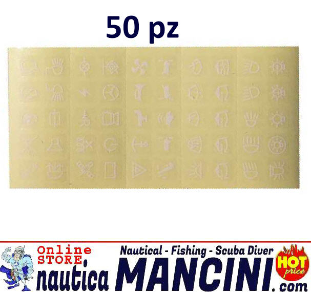 Etichette Adesive per Pannelli Comando - Confezione 50 PEZZI Bianche 12x12 mm