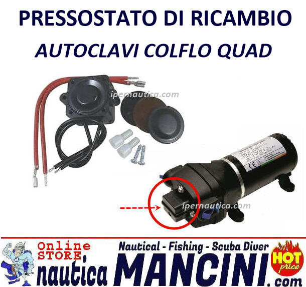 Pressostato di Ricambio per Autoclave COLFLO FL35 MIDI-12 (032-0078)