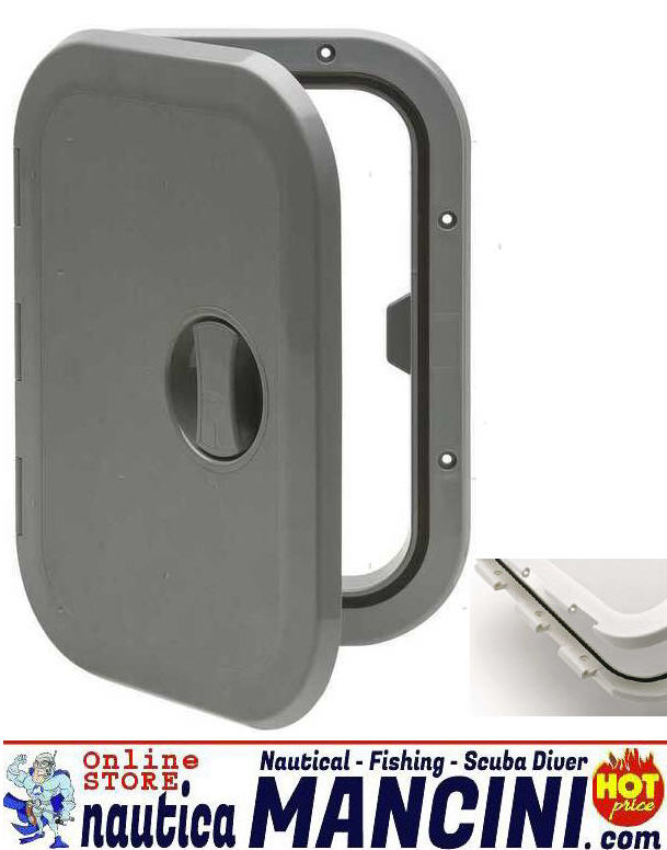 Portello Ispezione a Filo 440X315 mm (356x231 interno) GRIGIO