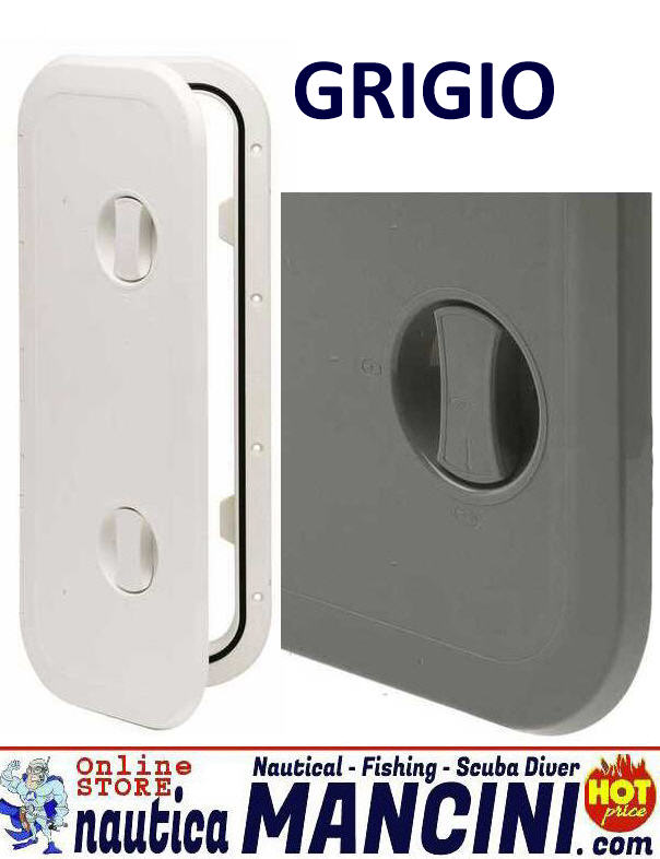 Portello Ispezione a Filo 606X243 mm (525x157 interno) GRIGIO