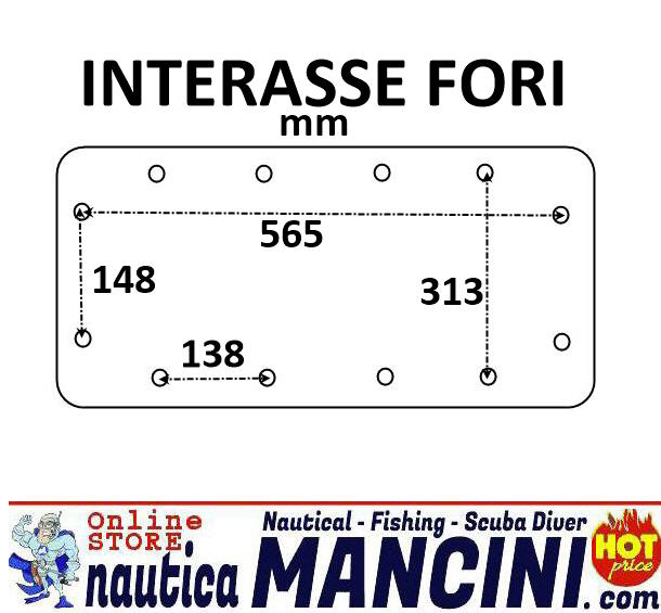 Portello Ispezione a Filo 610X364 mm (530x282 interno) BIANCO
