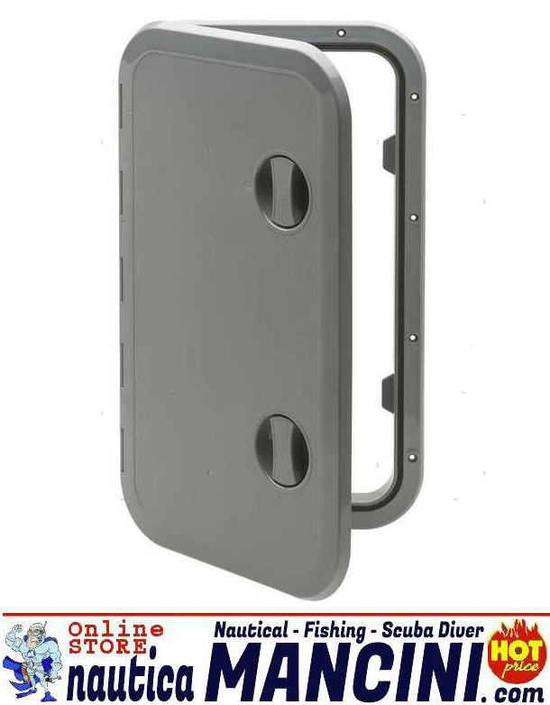 Portello Ispezione a Filo 606X357 mm (523x274 interno) GRIGIO